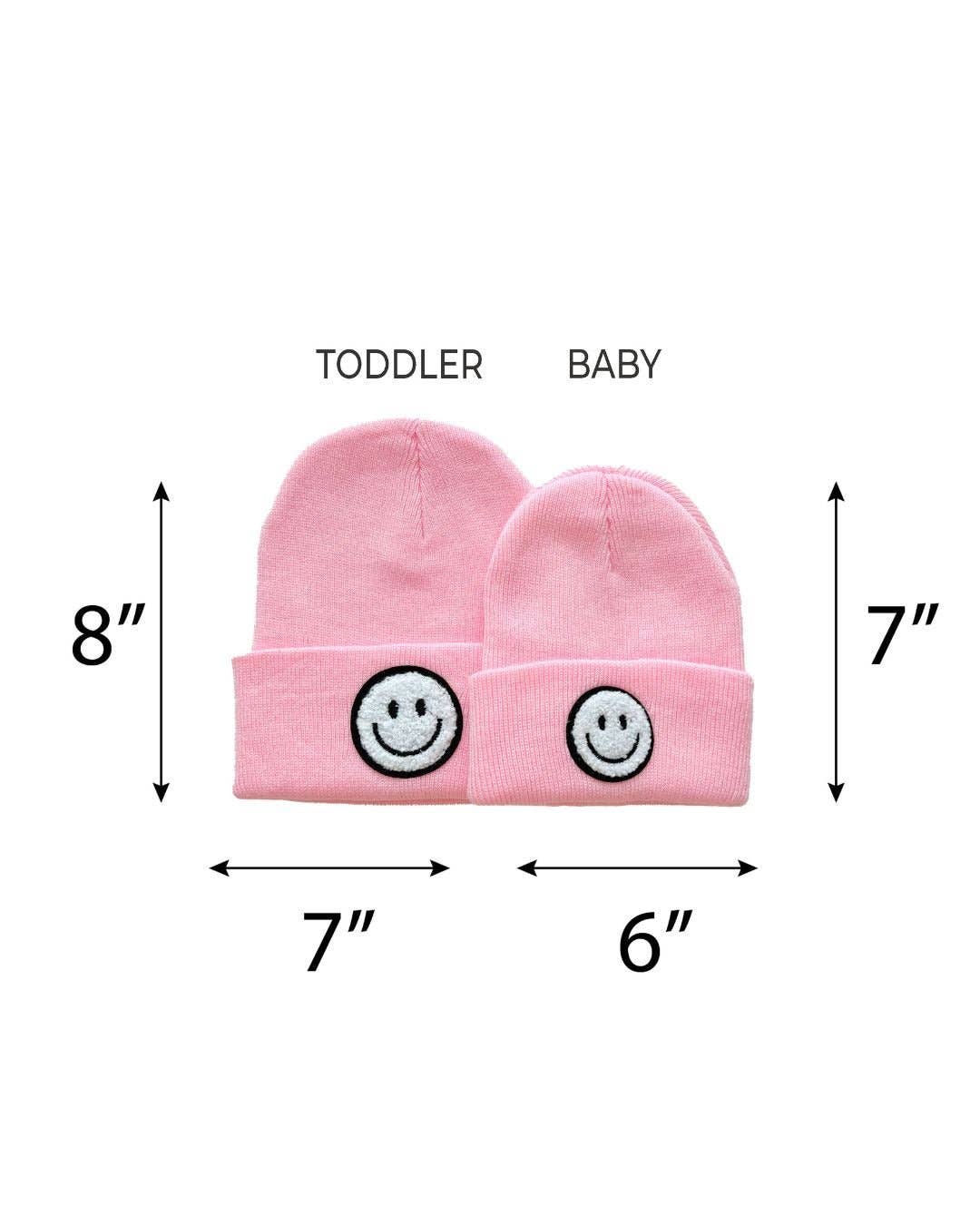 Smiley Baby Kids Beanie | Pink