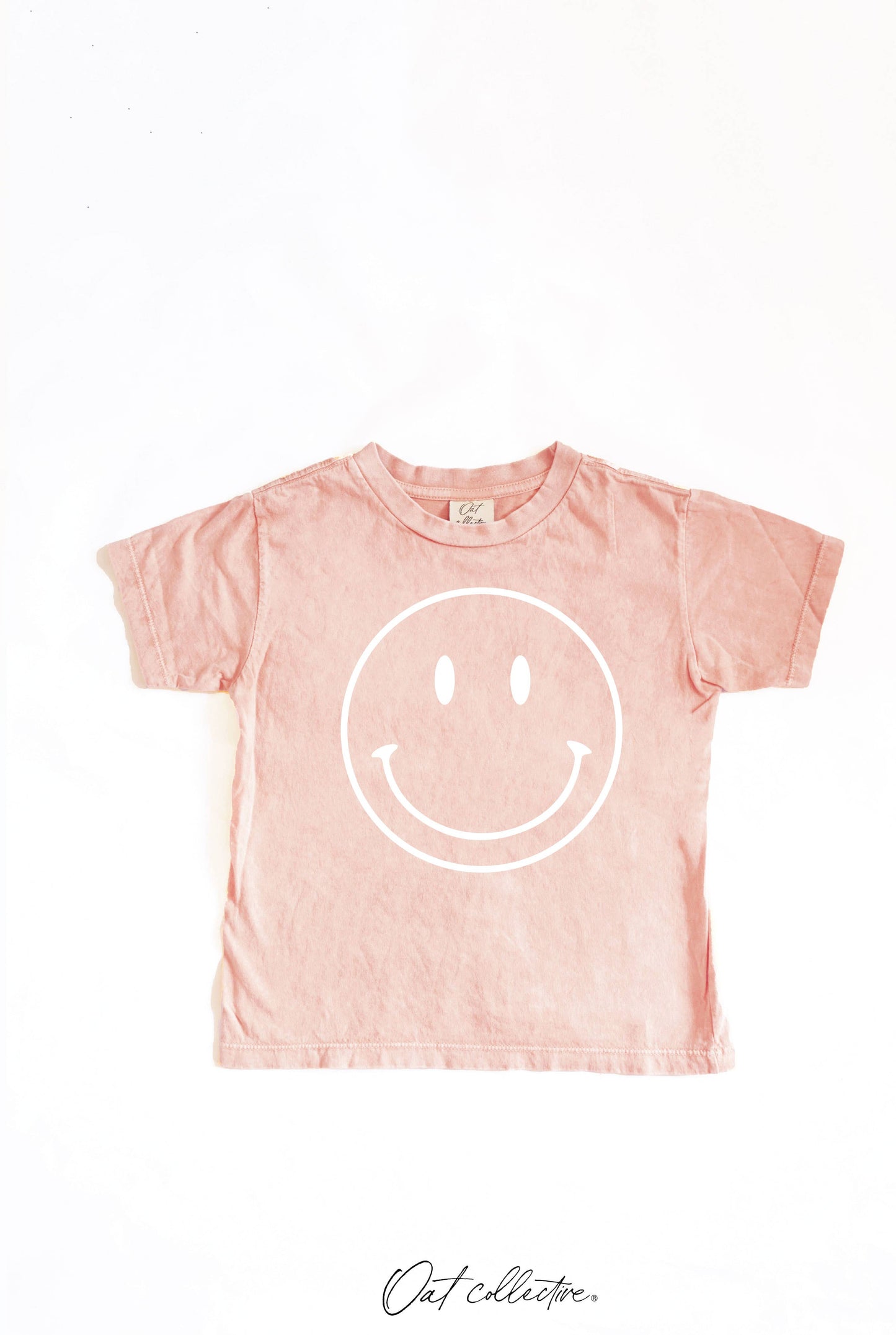 SMILEY FACE Washed Graphic Tee