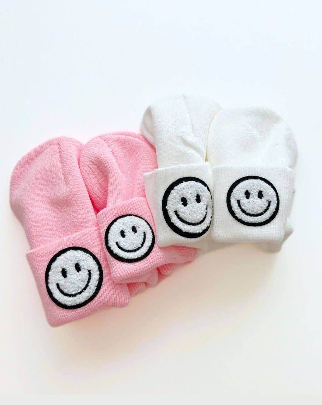 Smiley Baby Kids Beanie | Pink