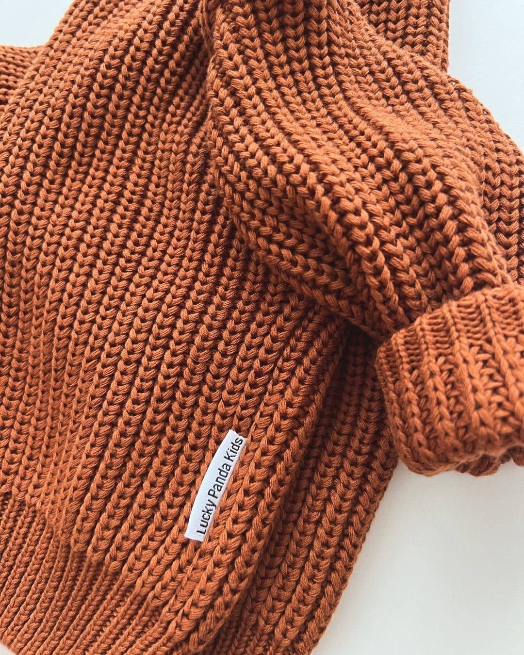 Chunky Knit Sweater | Rust