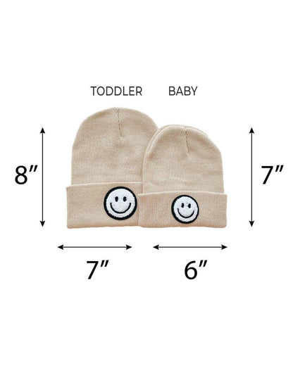 Smiley Baby Kids Beanie | Beige